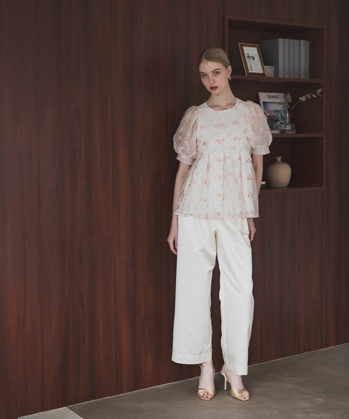 MERAKI（メラキ）の「ニュアンスカラーブラウス（シャツ/ブラウス・レディース・グリーン/パープル/オレンジ・FREE）」の17枚目の写真