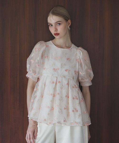 MERAKI（メラキ）の「ニュアンスカラーブラウス（シャツ/ブラウス・レディース・グリーン/パープル/オレンジ・FREE）」の21枚目の写真