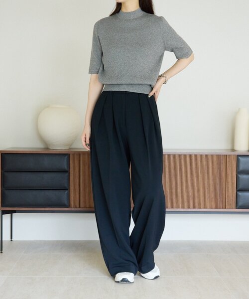 gemeil(ジェムイル)の「ハイネックリブニット(LA-317)(ニット/セーター・レディース・ホワイト/ベージュ/グレー/ブラック・MEDIUM/SMALL)」の14枚目の写真