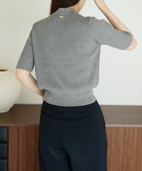 gemeil(ジェムイル)の「ハイネックリブニット(LA-317)(ニット/セーター・レディース・ホワイト/ベージュ/グレー/ブラック・MEDIUM/SMALL)」の18枚目の写真