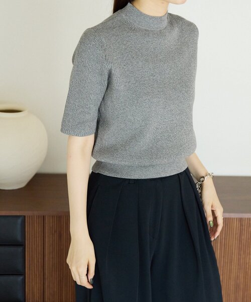 gemeil(ジェムイル)の「ハイネックリブニット(LA-317)(ニット/セーター・レディース・ホワイト/ベージュ/グレー/ブラック・MEDIUM/SMALL)」の21枚目の写真