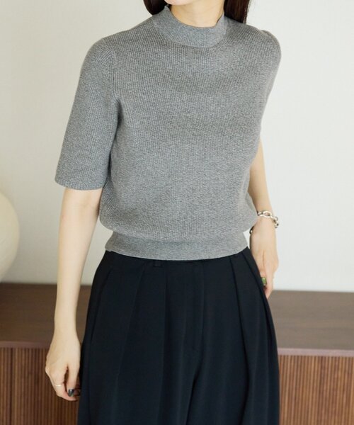 gemeil(ジェムイル)の「ハイネックリブニット(LA-317)(ニット/セーター・レディース・ホワイト/ベージュ/グレー/ブラック・MEDIUM/SMALL)」の22枚目の写真