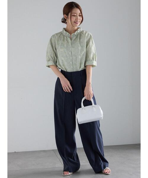 Te chichi（テチチ）の「リネンブレンドワイドパンツ（その他パンツ・レディース・ベージュ/ネイビー・F）」の19枚目の写真