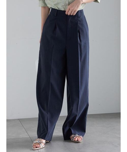 Te chichi（テチチ）の「リネンブレンドワイドパンツ（その他パンツ・レディース・ベージュ/ネイビー・F）」の20枚目の写真