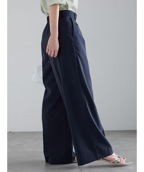 Te chichi（テチチ）の「リネンブレンドワイドパンツ（その他パンツ・レディース・ベージュ/ネイビー・F）」の22枚目の写真