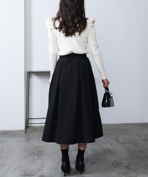 PICCIN PERLA(ピッチンペルラ)の「クリオネニット(ニット/セーター・レディース・オフホワイト/ブラック・M)」の9枚目の写真