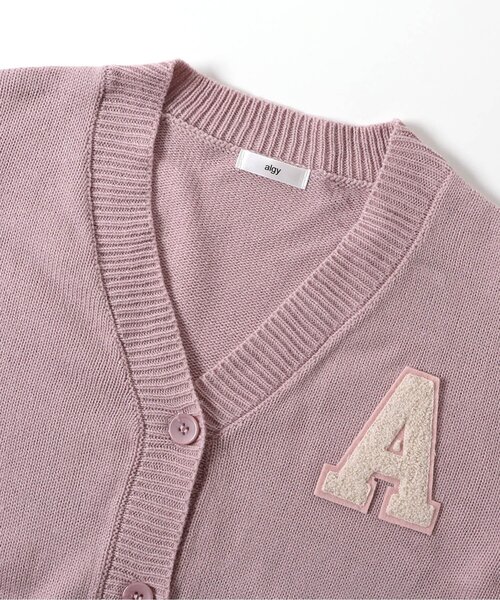 algy（アルジー）の「2WAY袖だぼニットカーデ（カーディガン/ボレロ・キッズ・ピンク/アイボリー/ネイビー・SMALL/MEDIUM/X-SMALL/XX-SMALL）」の8枚目の写真