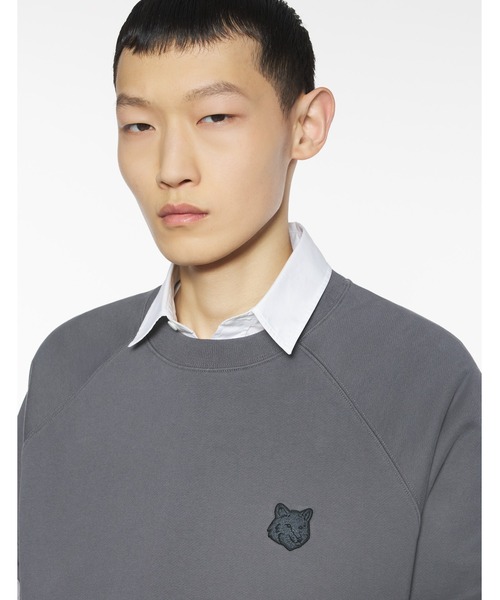 Maison Kitsune（メゾンキツネ）の「FOX HEAD OVERSIZE SWEATSHIRT（スウェット・メンズ・ブラック/チャコール/ダークグレー/ネイビー・L/M/S/XS/XL）」の3枚目の写真
