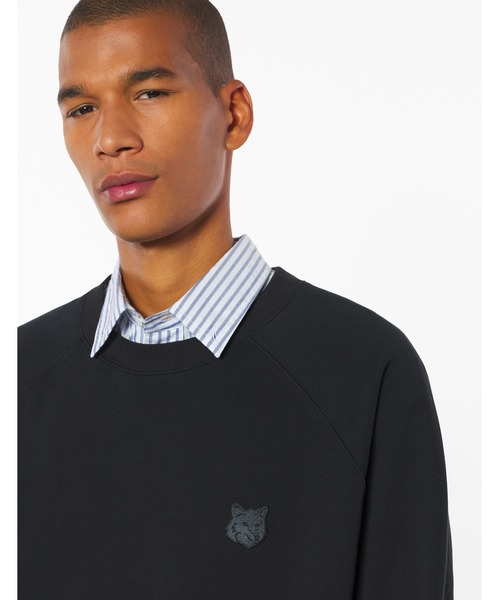 即購入⭕️MAISON KITSUNÉ ブラック スウェット M MAISON KITSUNÉ ブラック スウェット 【公式通販】