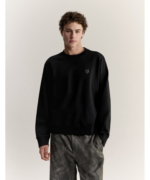 Maison Kitsune(メゾンキツネ)の「FOX HEAD OVERSIZE SWEATSHIRT(スウェット・メンズ・ブラック/チャコール/ダークグレー/ネイビー・L/M/S/XS/XL)」の8枚目の写真