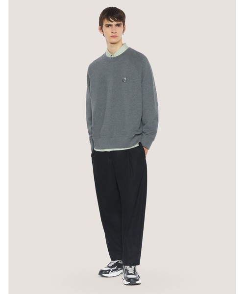 Maison Kitsune(メゾンキツネ)の「FOX HEAD OVERSIZE SWEATSHIRT(スウェット・メンズ・ブラック/チャコール/ダークグレー/ネイビー・L/M/S/XS/XL)」の12枚目の写真