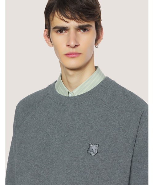 Maison Kitsune(メゾンキツネ)の「FOX HEAD OVERSIZE SWEATSHIRT(スウェット・メンズ・ブラック/チャコール/ダークグレー/ネイビー・L/M/S/XS/XL)」の14枚目の写真