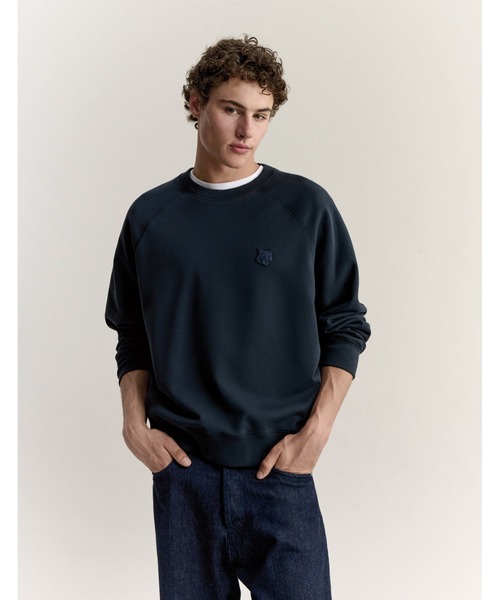 Maison Kitsune(メゾンキツネ)の「FOX HEAD OVERSIZE SWEATSHIRT(スウェット・メンズ・ブラック/チャコール/ダークグレー/ネイビー・L/M/S/XS/XL)」の18枚目の写真