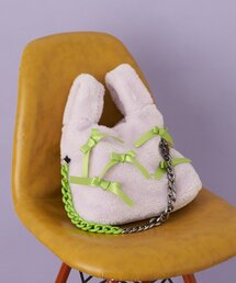 CIAOPANIC | 【HELLO.SANFRANCISCO/ハローサンフランシスコ】リボン付ファーバック(トートバッグ)