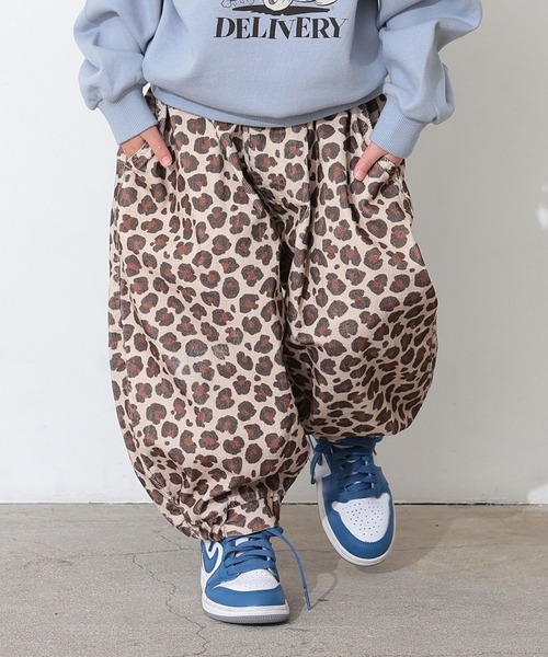 Ocean&Ground(オーシャン&グラウンド)の「レオパードコールテンバルーンパンツ(その他パンツ・キッズ・ブラウン/ベージュ・100/140/130/120/110/90)」の1枚目の写真