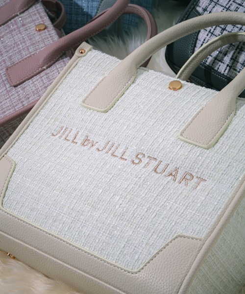 JILL by JILL STUART（ジルバイジルスチュアート）の「【WEB限定カラーあり】ツイードショルダートート（トートバッグ・レディース・ブルー/グレー/ピンク/ホワイト/ブラック・FREE）」の15枚目の写真