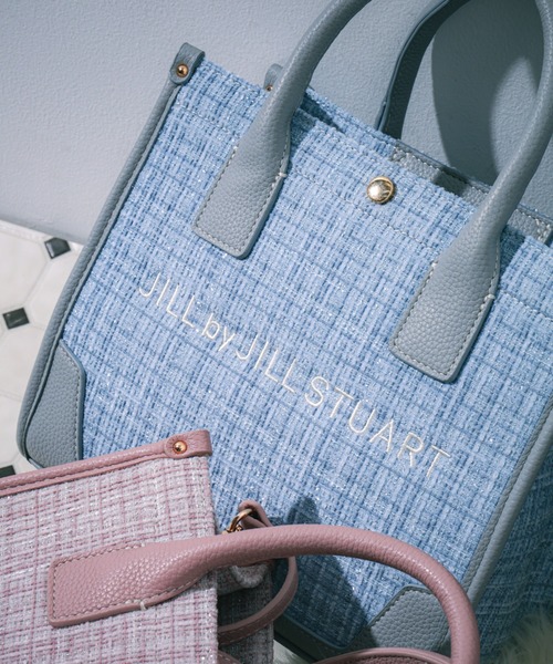 JILL by JILL STUART（ジルバイジルスチュアート）の「【WEB限定カラーあり】ツイードショルダートート（トートバッグ・レディース・ブルー/グレー/ピンク/ホワイト/ブラック・FREE）」の11枚目の写真