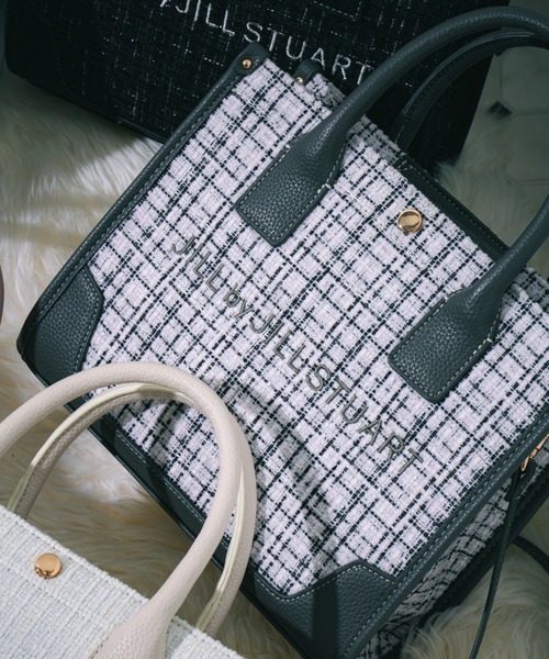 JILL by JILL STUART（ジルバイジルスチュアート）の「【WEB限定カラーあり】ツイードショルダートート（トートバッグ・レディース・ブルー/グレー/ピンク/ホワイト/ブラック・FREE）」の13枚目の写真