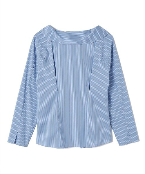 soduk（スドーク）の「big collar shirt（シャツ/ブラウス・レディース・ホワイト/ブルー/ネイビー・ONE SIZE）」の6枚目の写真