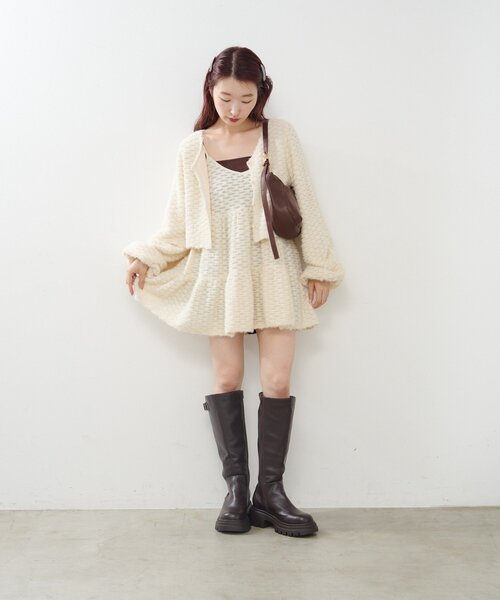 Kastane（カスタネ）の「【新色追加/レザー&スエード】ベルトロングブーツ（ブーツ・レディース・ブラウン/ダークブラウン/ブラック/ブラウン系その他・36/37/38）」の11枚目の写真