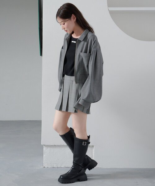 Kastane（カスタネ）の「【新色追加/レザー&スエード】ベルトロングブーツ（ブーツ・レディース・ブラウン/ダークブラウン/ブラック/ブラウン系その他・36/37/38）」の17枚目の写真