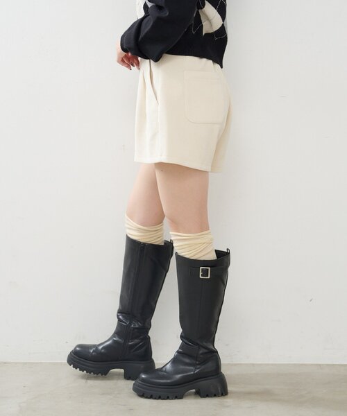 Kastane（カスタネ）の「【新色追加/レザー&スエード】ベルトロングブーツ（ブーツ・レディース・ブラウン/ダークブラウン/ブラック/ブラウン系その他・36/37/38）」の18枚目の写真