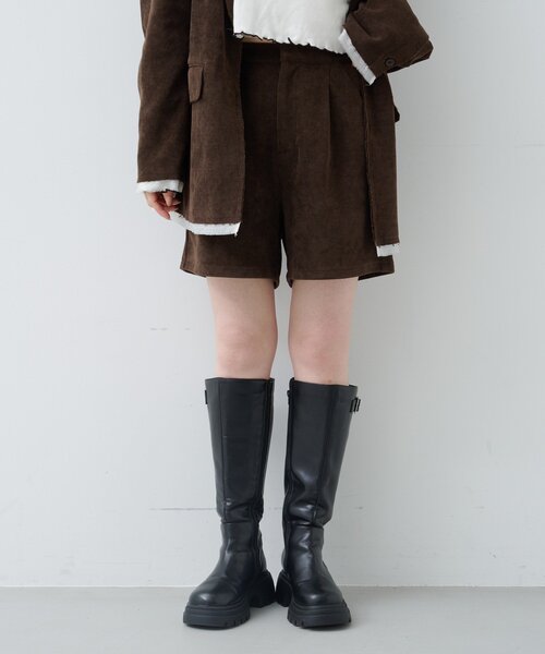 Kastane（カスタネ）の「【新色追加/レザー&スエード】ベルトロングブーツ（ブーツ・レディース・ブラウン/ダークブラウン/ブラック/ブラウン系その他・36/37/38）」の21枚目の写真