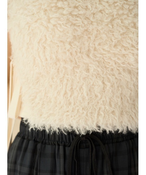 SNIDEL（スナイデル）の「フェイクファーアメスリニットプルオーバー（ニット/セーター・レディース・アイボリー/ライトブルー/マルチ・F）」の12枚目の写真