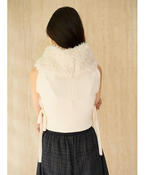 フェイクファーアメスリニットプルオーバー（ニット/セーター