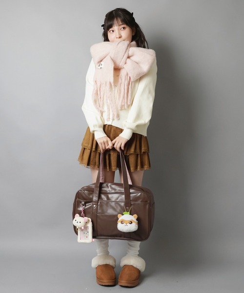 セール】学校生活を楽しく♪通学最適◎ 合皮スクールバッグ/スクバ