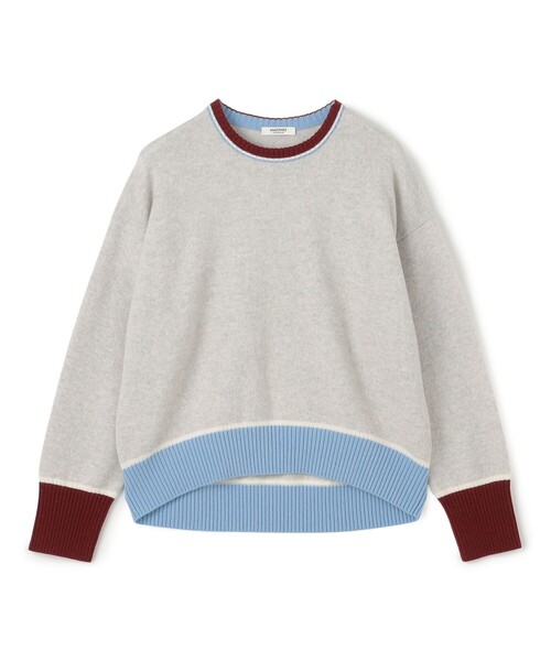 MACPHEE（マカフィー）の「NZ LAMBS クルーネックプルオーバー（ニット/セーター・レディース・ライトベージュ/ライトイエロー/ブラック/ホワイト系その他/ネイビー/グレー系その他・M/S）」の3枚目の写真