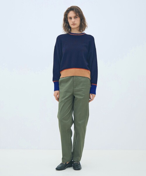 MACPHEE（マカフィー）の「NZ LAMBS クルーネックプルオーバー（ニット/セーター・レディース・ライトベージュ/ライトイエロー/ブラック/ホワイト系その他/ネイビー/グレー系その他・M/S）」の22枚目の写真