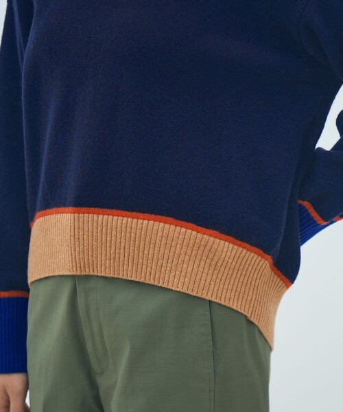 MACPHEE（マカフィー）の「NZ LAMBS クルーネックプルオーバー（ニット/セーター・レディース・ライトベージュ/ライトイエロー/ブラック/ホワイト系その他/ネイビー/グレー系その他・M/S）」の21枚目の写真