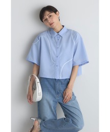 ラインパイピングショートシャツ