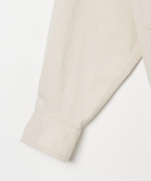 HELIOPOLE(エリオポール)の「COTTON TWILL BIG SHIRT(シャツ/ブラウス・レディース・キャメル/アイボリー・36/38)」の7枚目の写真