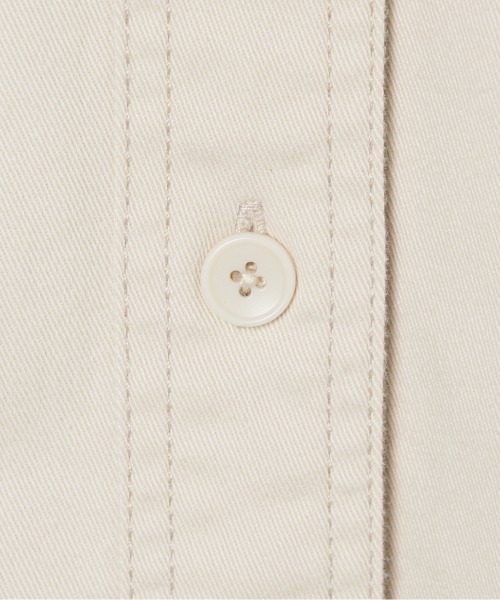 HELIOPOLE(エリオポール)の「COTTON TWILL BIG SHIRT(シャツ/ブラウス・レディース・キャメル/アイボリー・36/38)」の10枚目の写真