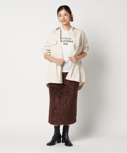 HELIOPOLE(エリオポール)の「COTTON TWILL BIG SHIRT(シャツ/ブラウス・レディース・キャメル/アイボリー・36/38)」の17枚目の写真