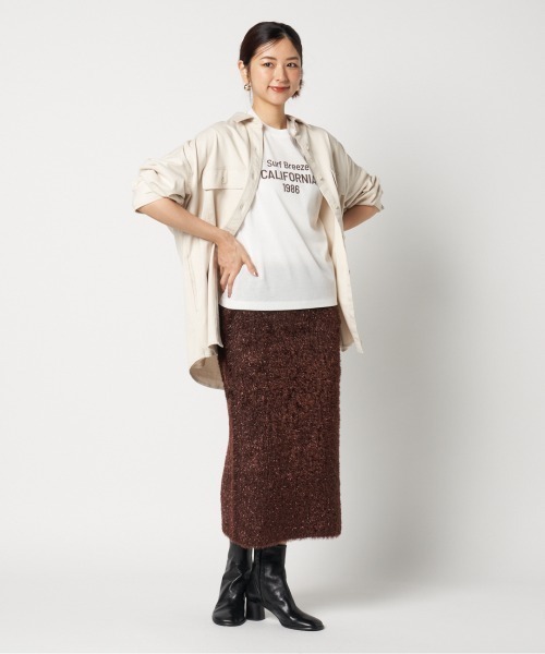 HELIOPOLE(エリオポール)の「COTTON TWILL BIG SHIRT(シャツ/ブラウス・レディース・キャメル/アイボリー・36/38)」の18枚目の写真