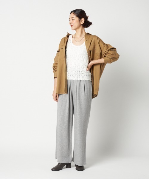 HELIOPOLE(エリオポール)の「COTTON TWILL BIG SHIRT(シャツ/ブラウス・レディース・キャメル/アイボリー・36/38)」の19枚目の写真