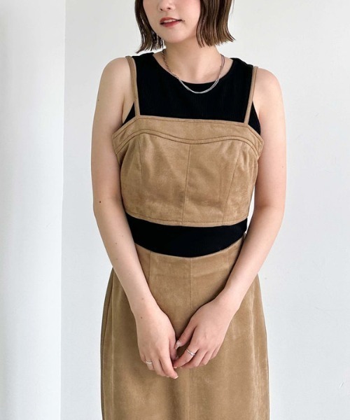 archives（アルシーヴ）の「スエードビスチェ（その他トップス・レディース・ブラウン/キャメル・MEDIUM）」の4枚目の写真