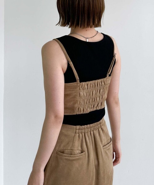 archives（アルシーヴ）の「スエードビスチェ（その他トップス・レディース・ブラウン/キャメル・MEDIUM）」の6枚目の写真