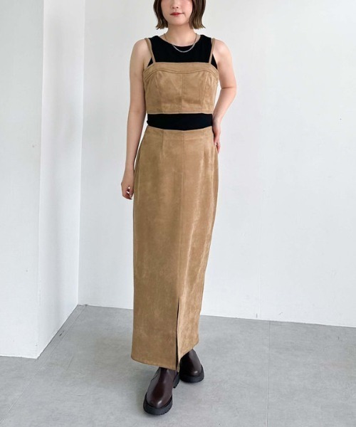 archives（アルシーヴ）の「スエードビスチェ（その他トップス・レディース・ブラウン/キャメル・MEDIUM）」の7枚目の写真