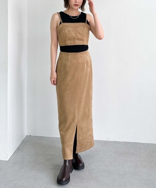 archives（アルシーヴ）の「スエードビスチェ（その他トップス・レディース・ブラウン/キャメル・MEDIUM）」の9枚目の写真