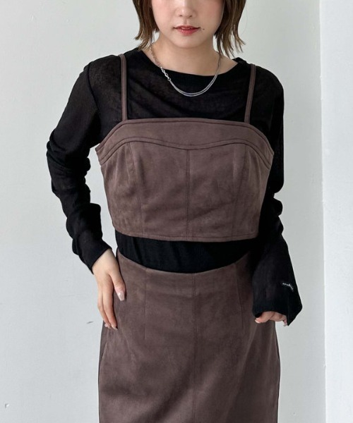 archives（アルシーヴ）の「スエードビスチェ（その他トップス・レディース・ブラウン/キャメル・MEDIUM）」の11枚目の写真