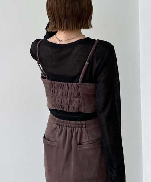 archives（アルシーヴ）の「スエードビスチェ（その他トップス・レディース・ブラウン/キャメル・MEDIUM）」の14枚目の写真