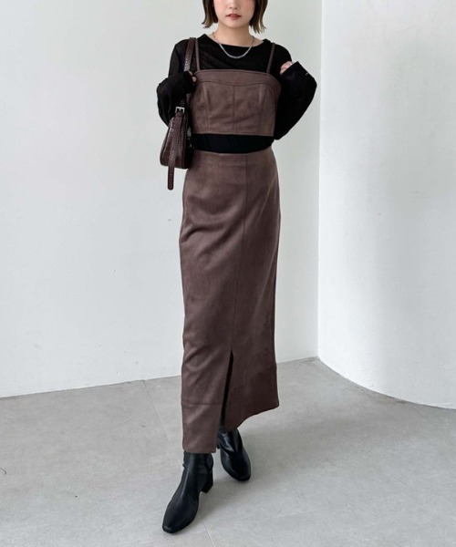 archives（アルシーヴ）の「スエードビスチェ（その他トップス・レディース・ブラウン/キャメル・MEDIUM）」の15枚目の写真