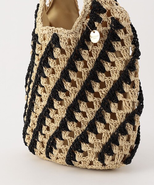 MICO COULIER(ミコクリエ)の「ペーパー柄編みクリテトートバッグ(トートバッグ・レディース・ブラウン系その他/ベージュ系その他・FREE)」の12枚目の写真