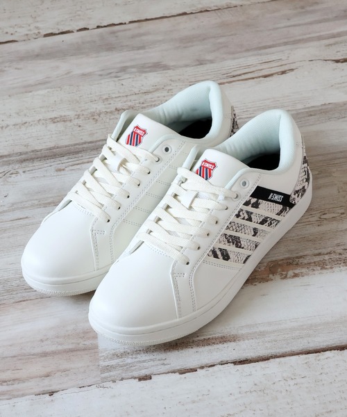 K-SWISS（ケースイス）の「【K-SWISS/ケースイス】シンセティックレザー コートスニーカー（スニーカー・メンズ・ブラック/ホワイト・25.5cm/26.0cm/26.5cm/27.0cm/27.5cm/28.0cm/25.0cm）」の10枚目の写真