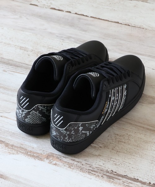 K-SWISS（ケースイス）の「【K-SWISS/ケースイス】シンセティックレザー コートスニーカー（スニーカー・メンズ・ブラック/ホワイト・25.5cm/26.0cm/26.5cm/27.0cm/27.5cm/28.0cm/25.0cm）」の22枚目の写真