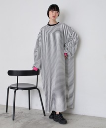 forksy.（フォルクシー）の「【forksy.】<エブリデイシリーズ>モンスターギャザースリーブポケットワンピース（ワンピース）」